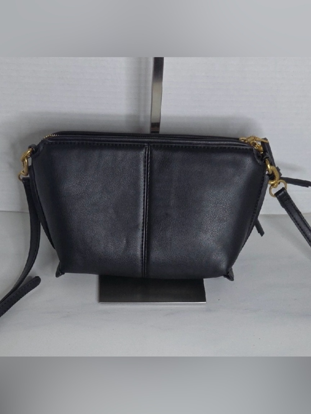 Zara Black PU Leather Bag